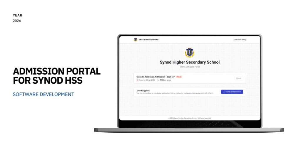 Synod HSS Admission Portal Case Study
